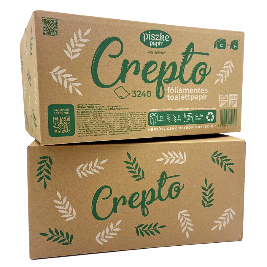 Toaletní papír Crepto 3240 (12 rolí, 3 vrstvy)
