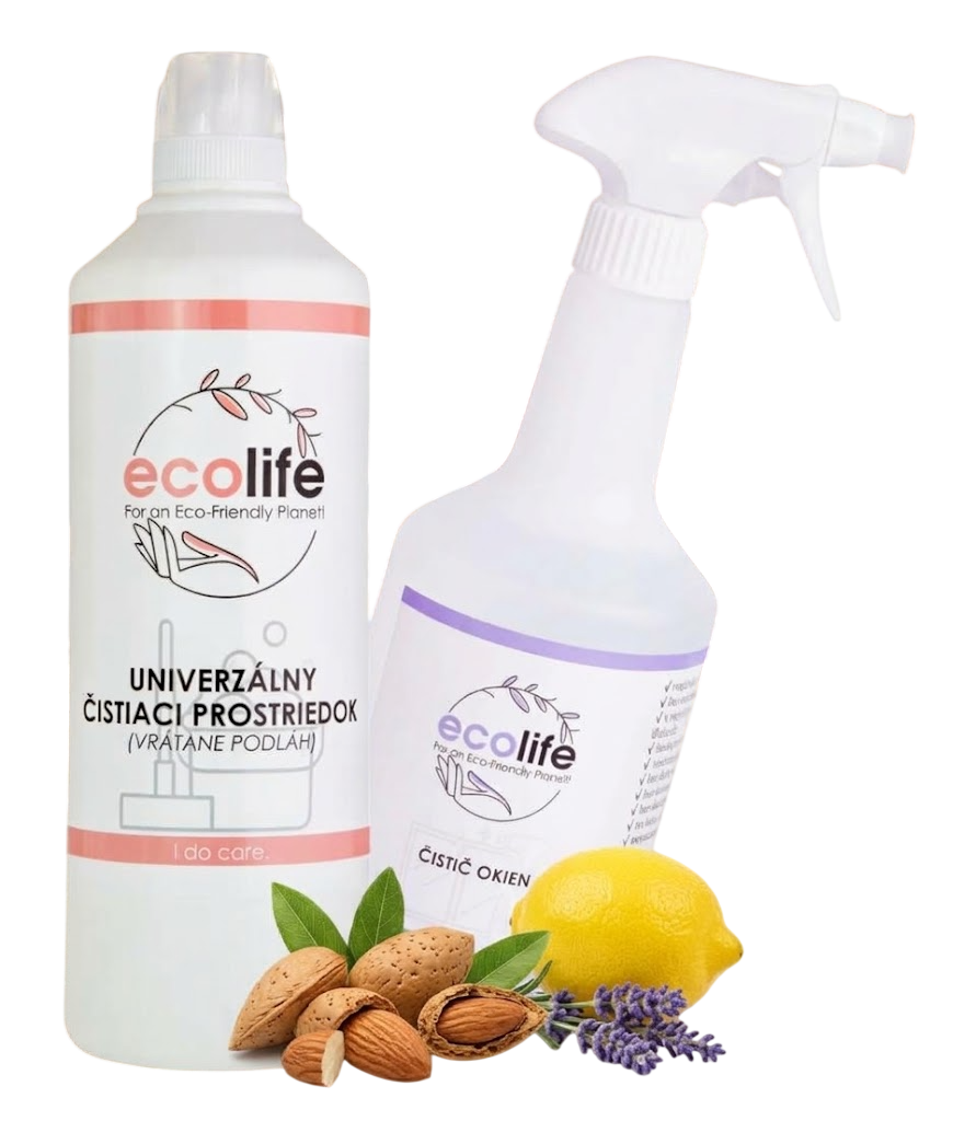 EcoLife Čistič na podlahy a čistič na okna – nyní v balíčku 1+1